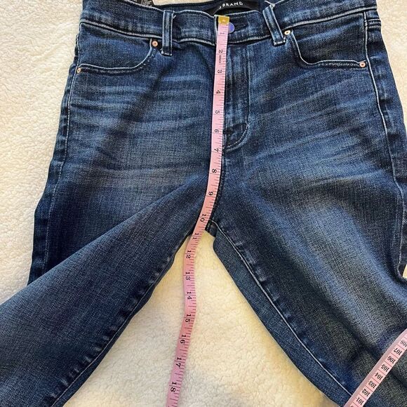 J Brand Womens Blue Medium Wash Denim Side Slit Skinny Crop Jeans Size 28 - Picture 9 of 10